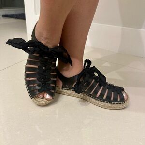 Rebecca Minkoff black espadrilles